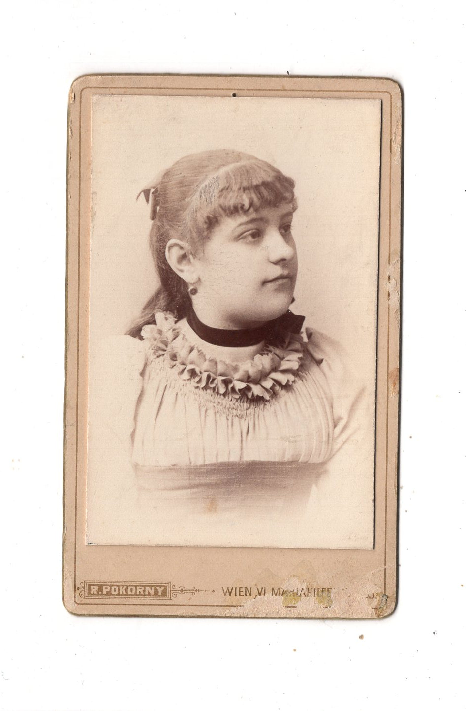 Fotografie Damenportrait - Wien 1892 / CDV N1-15