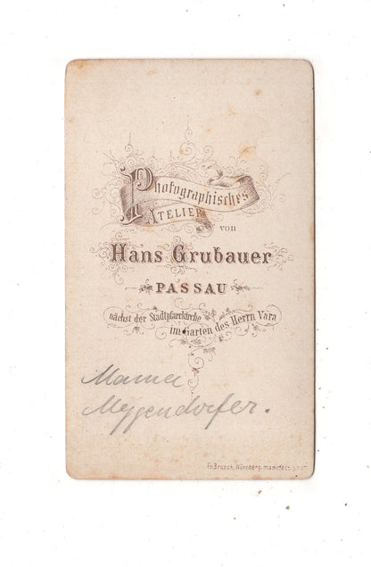 Fotografie Feine Dame / benannt - Passau um 1870