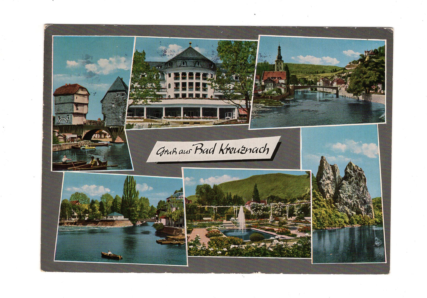 Ansichtskarte Bad Kreuznach / Brückenhäuser / Kurhaus +++
