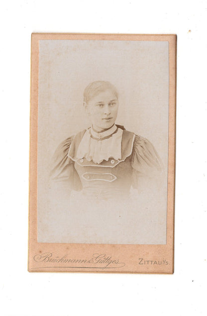 Fotografie Damenportrait - Zittau 1890er / CDV C1-05