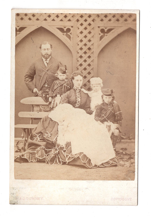 Fotografie Prinz Edward VII. von Wales mit Familie - Newcastle-upon-Tyne 1860er / CAB U-23