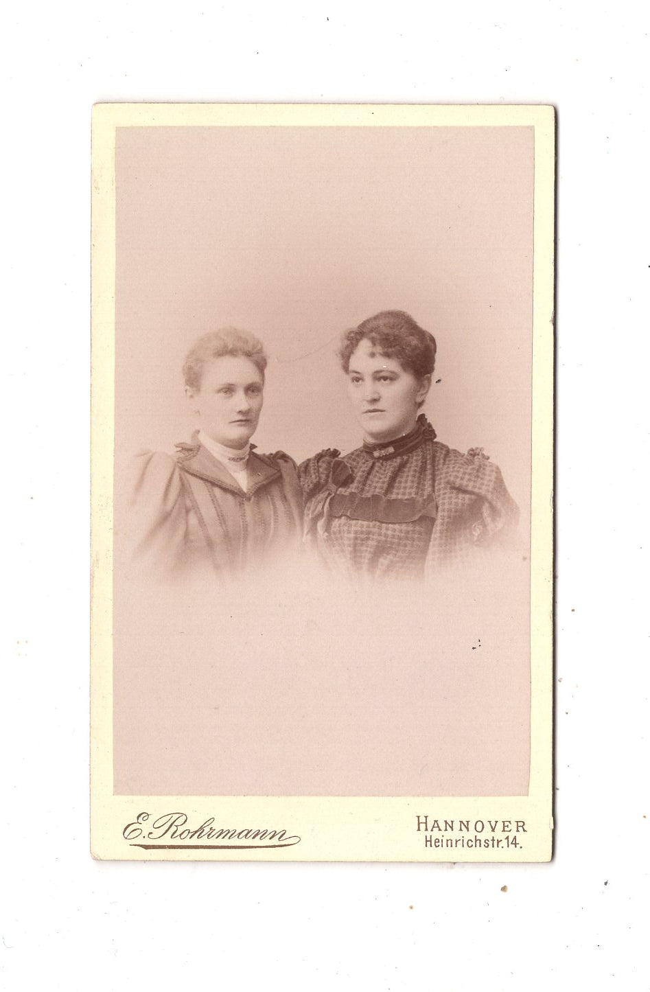 Fotografie Damenportrait mit Widmung - Hannover 1894 / CDV N1-15