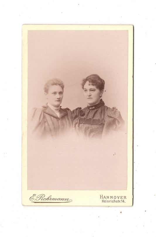 Fotografie Damenportrait mit Widmung - Hannover 1894 / CDV N1-15