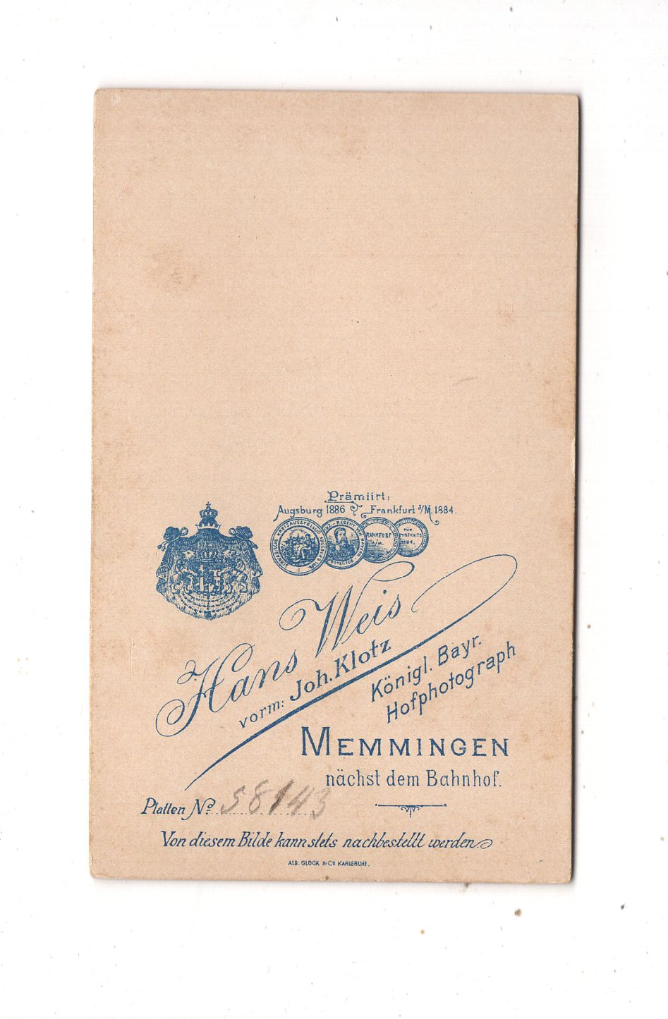 Fotografie Feine Dame - Memmingen 1890er