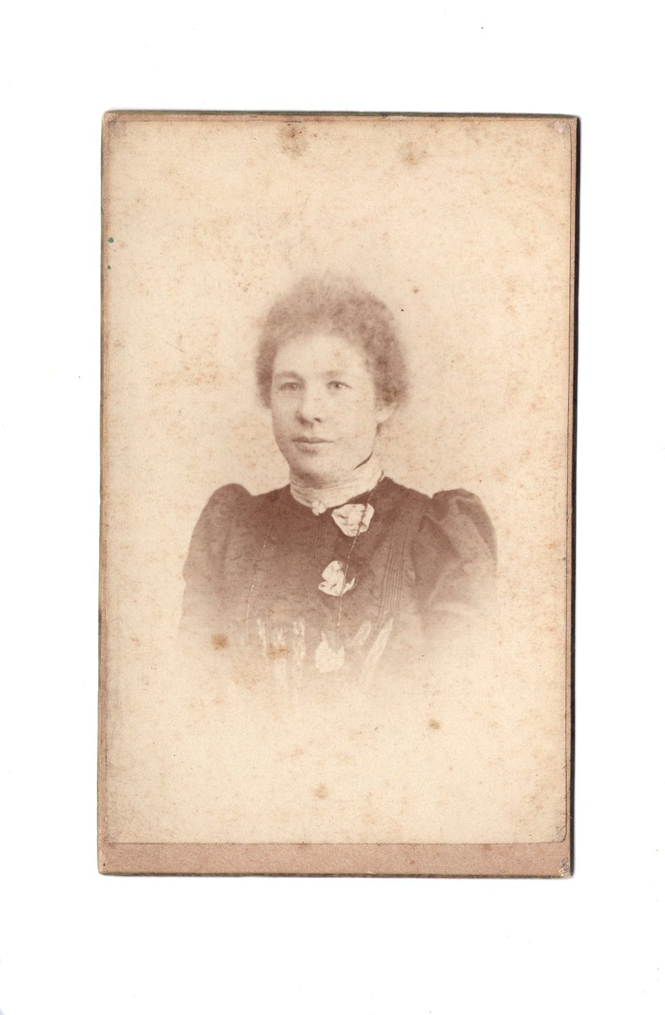 Fotografie Damenportrait - Bruxelles Brüssel 1890er