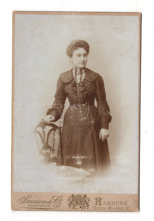 Fotografie Feine Dame - Hamburg 1890er / CAB W-26