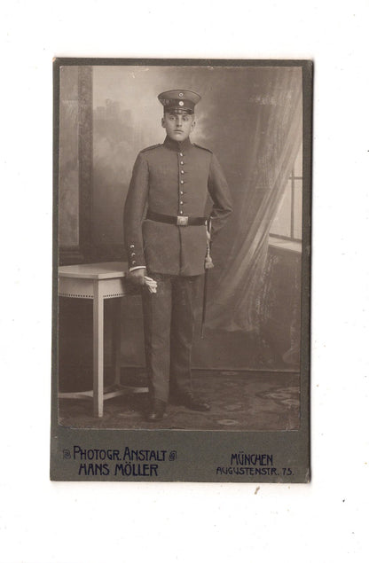 Fotografie Soldat - München um 1910 / CDV M1-08