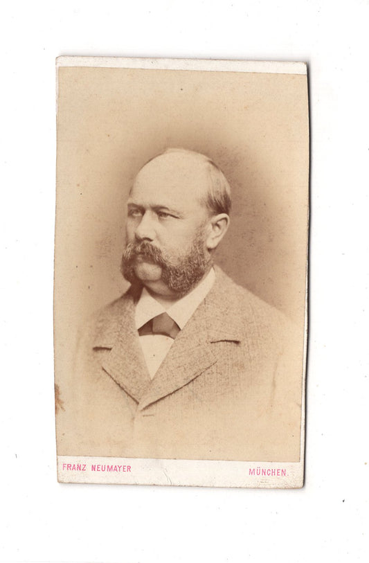 Fotografie Herrenportrait - München 1870er / CDV C1-23