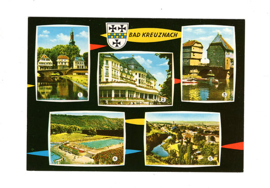 Ansichtskarte Bad Kreuznach / Brückenhäuser / Kurhaus +++
