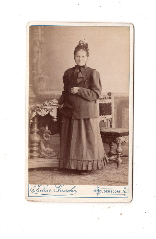 Fotografie Feine Dame - Neugersdorf 1890er