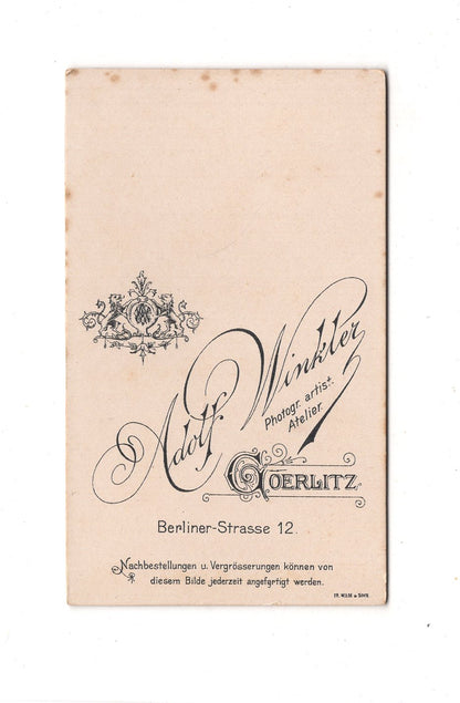 Fotografie Damenportrait - Goerlitz 1890er / CDV C1-05