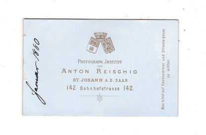 Fotografie Damenportrait - St. Johann an der Saar 1880 / CDV N1-15