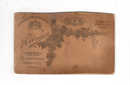 Fotografie Niedliches kleines Mädchen - Wien 1880er / CDV M1-28