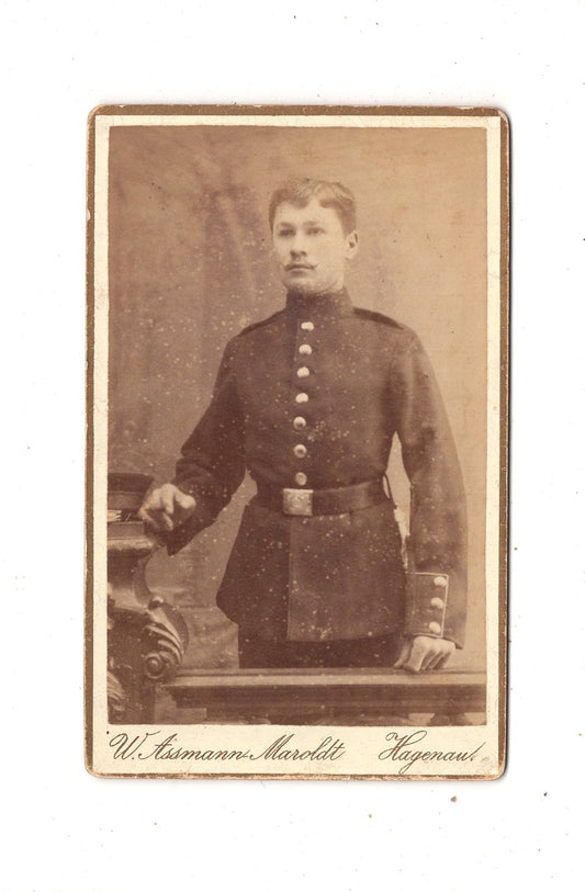 Fotografie Soldat - Hagenau 1880er
