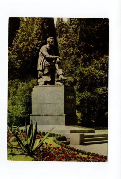 Ansichtskarte Jalta / Chekhov-Monument / Ukraine