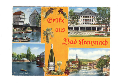 Ansichtskarte Bad Kreuznach / Brückenhäuser / Kurhaus +++