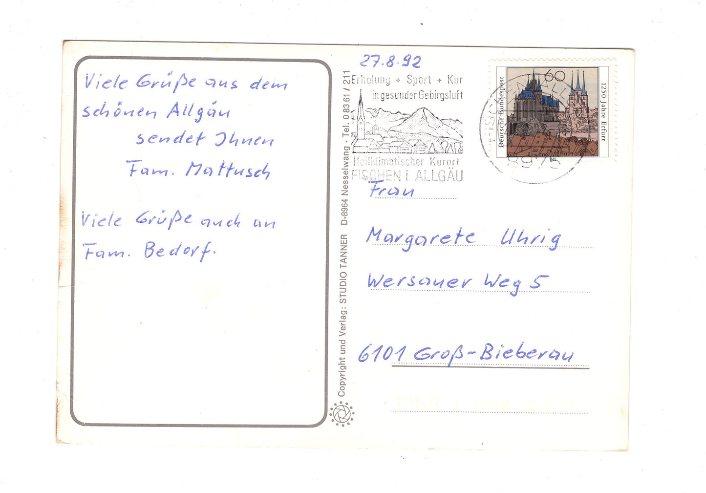 Ansichtskarte Fischen im Oberallgäu / H1-56