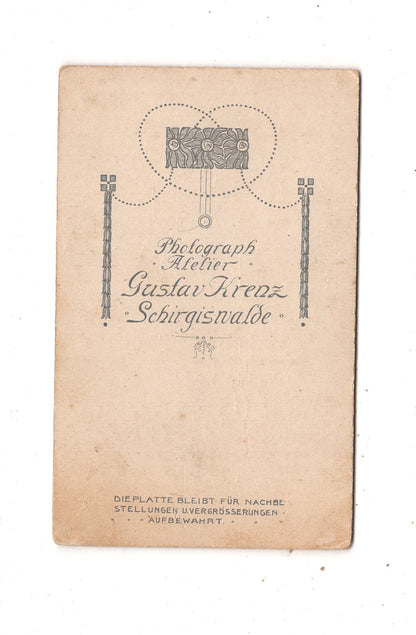 Fotografie Feine Dame - Schirgiswalde um 1900