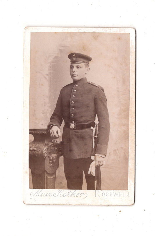 Fotografie Soldat - Roßwein 1890er