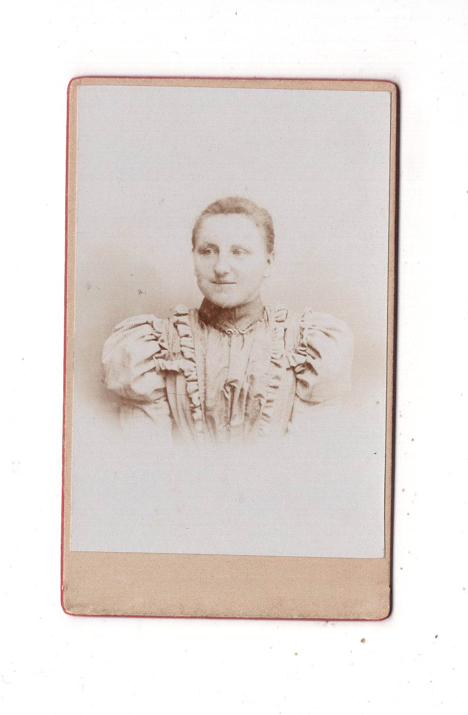 Fotografie Damenportrait - unbekannter Ort 1890er / CDV N1-15