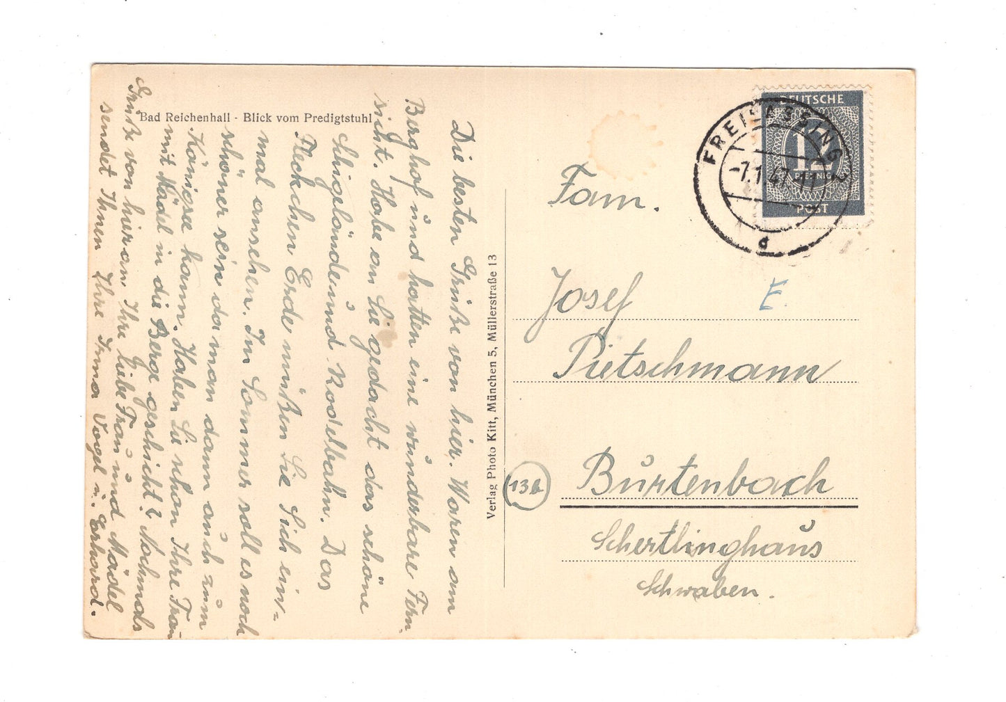 Ansichtskarte Bad Reichenhall / Blick vom Predigtstuhl