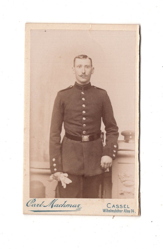 Fotografie Soldat - Kassel 1890er / CDV M1-08