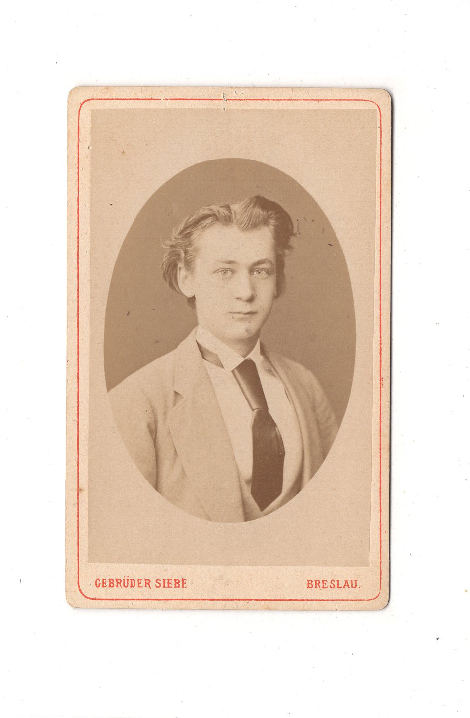 Fotografie Herrenportrait - Breslau Wroclaw 1870er / CDV C1-23