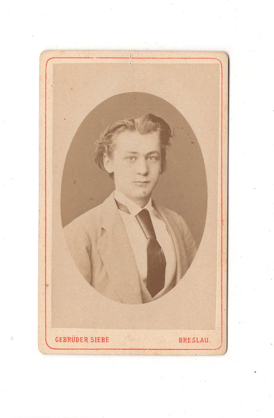 Fotografie Herrenportrait - Breslau Wroclaw 1870er / CDV C1-23