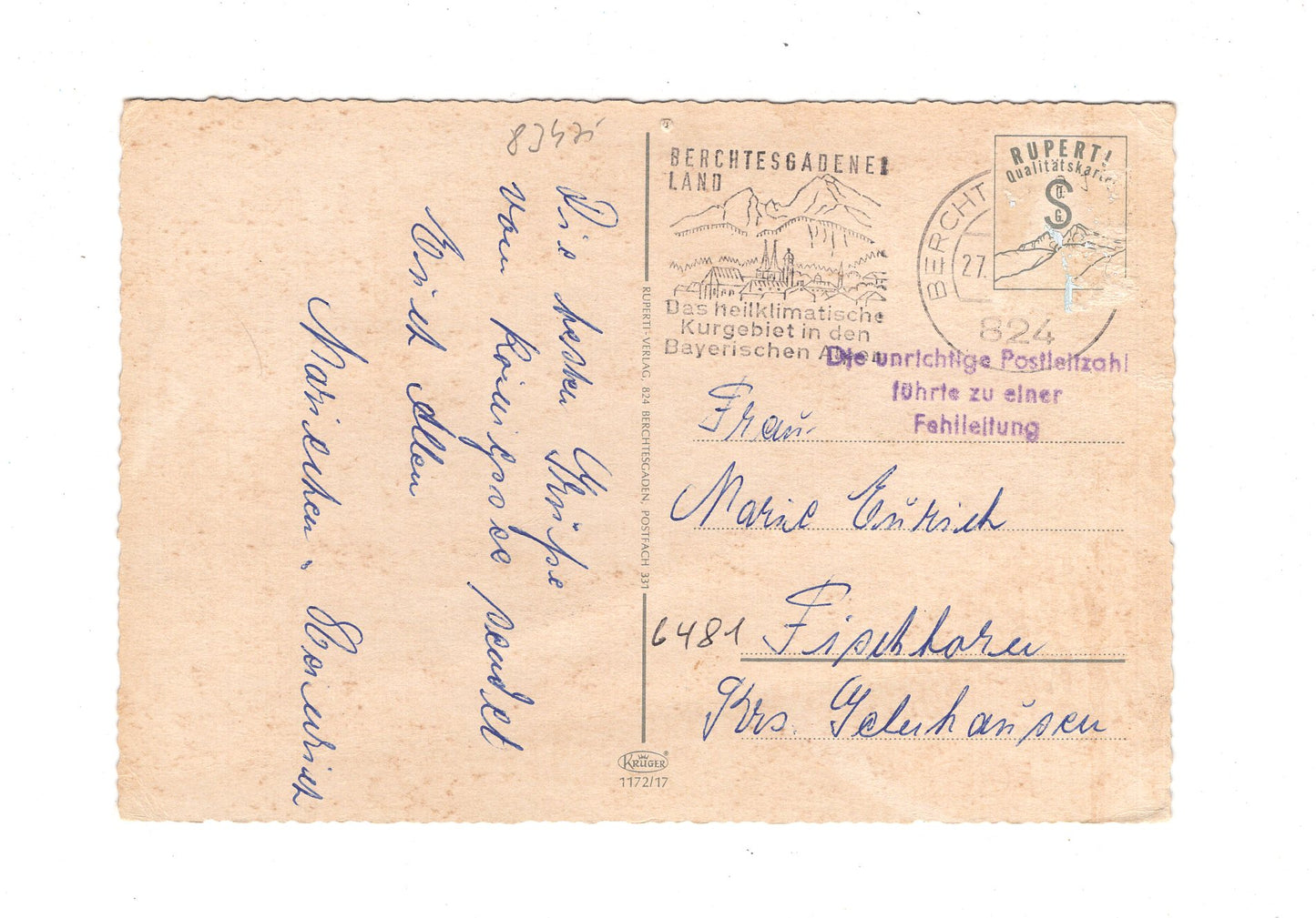 Ansichtskarte Feriengrüße vom Königssee / G1-60