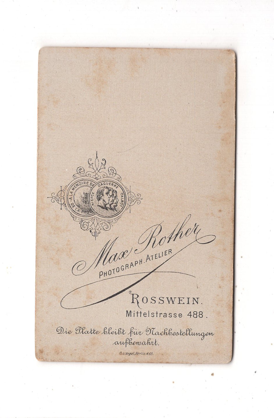 Fotografie Soldat - Roßwein 1890er