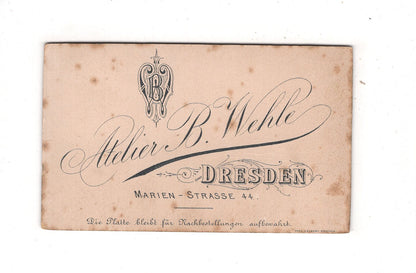 Fotografie Feine Dame - Dresden um 1890 / CDV L1-26