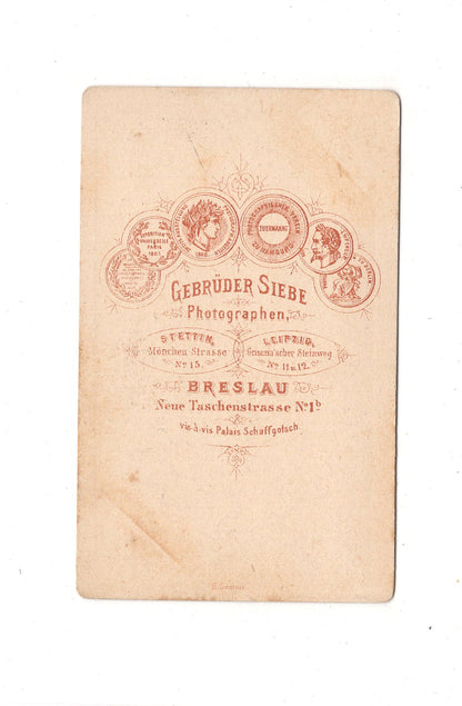 Fotografie Herrenportrait - Breslau Wroclaw 1870er / CDV C1-23