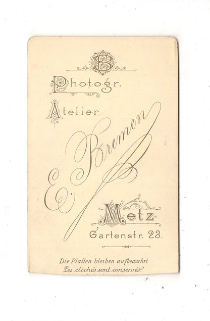 Fotografie Schönes Kinderbild / Baby - Metz 1880er