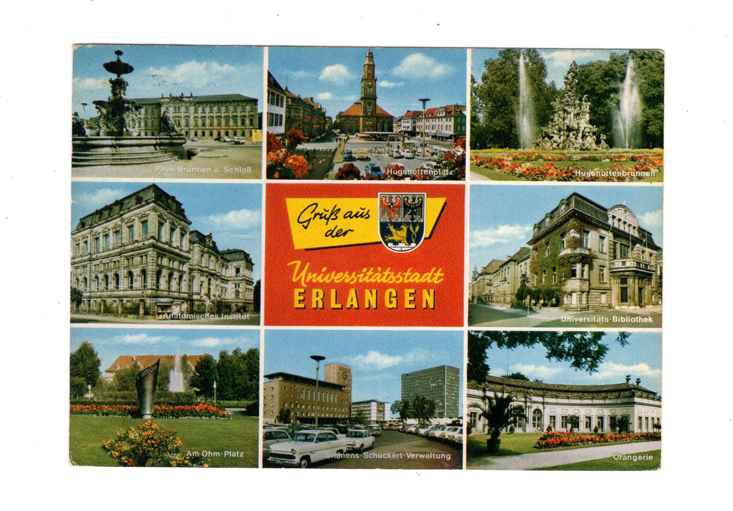 Ansichtskarte Universitätsstadt Erlangen