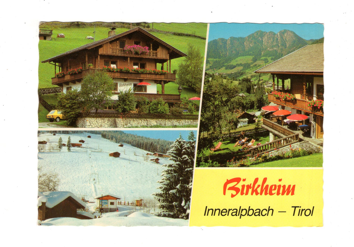 Ansichtskarte Birkheim Fremdenzimmer / Inneralpbach / Tirol / Österreich