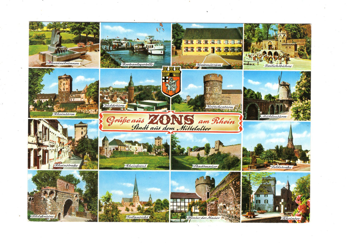 Ansichtskarte Zons am Rhein / Stadtmauer +++ / M1-65