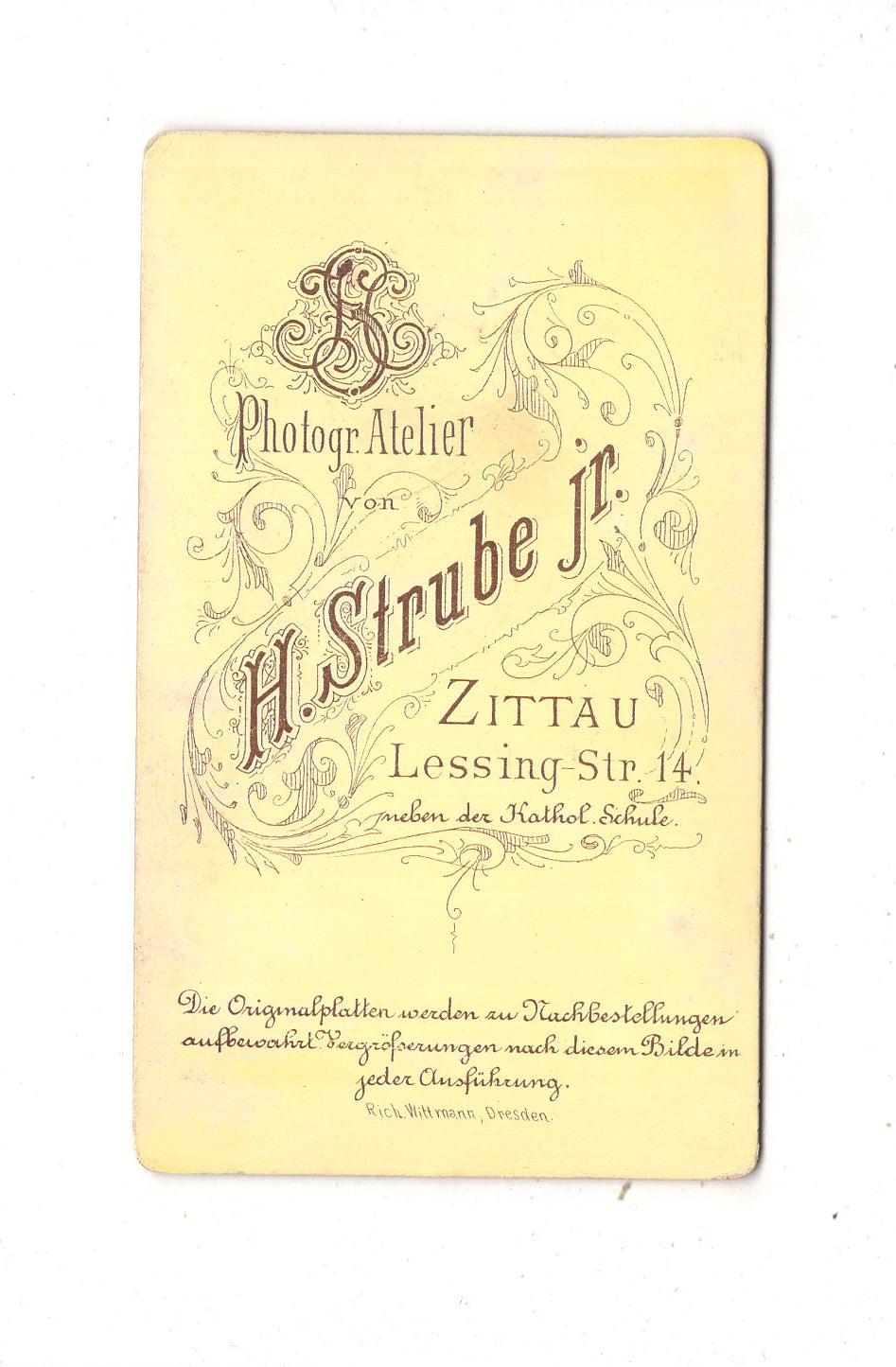 Fotografie Feine Dame - Zittau 1880er / CDV L1-26