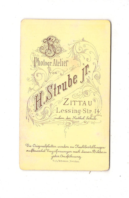 Fotografie Feine Dame - Zittau 1880er / CDV L1-26