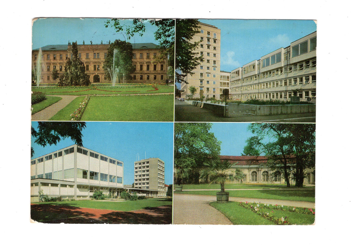 Ansichtskarte Erlangen / Bettenhaus und Universitäts-Klinik