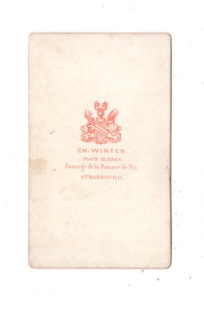 Fotografie Französischer Soldat mit Ordensspange - Straßburg 1880er