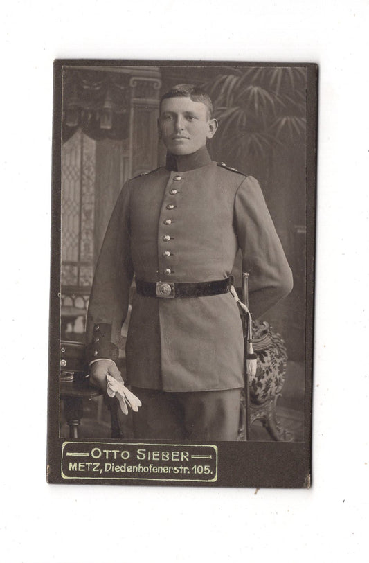 Fotografie Soldat - Metz 1900er / CDV M1-08