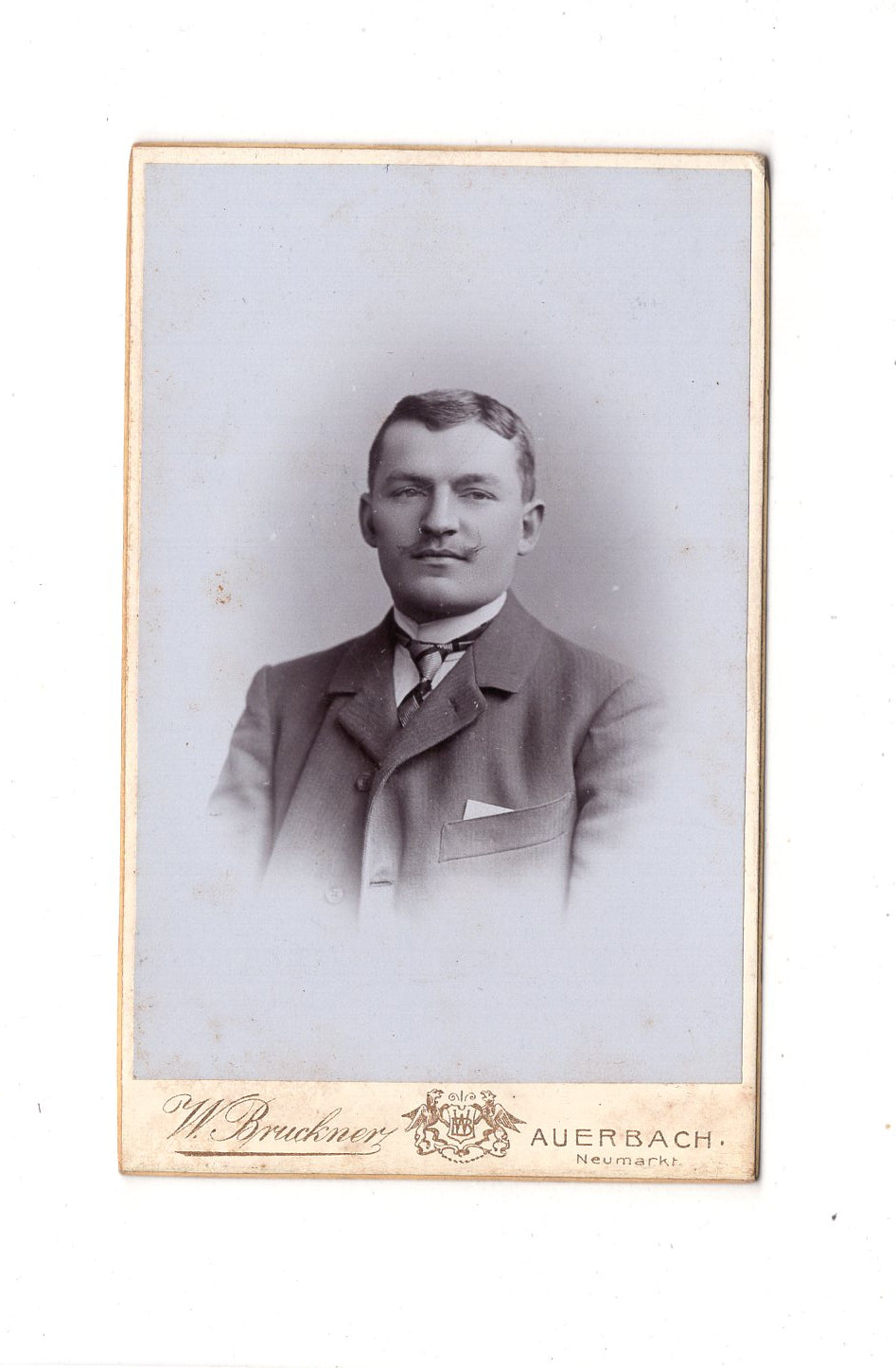 Fotografie Herrenportrait - Auerbach 1890er / CDV C1-23