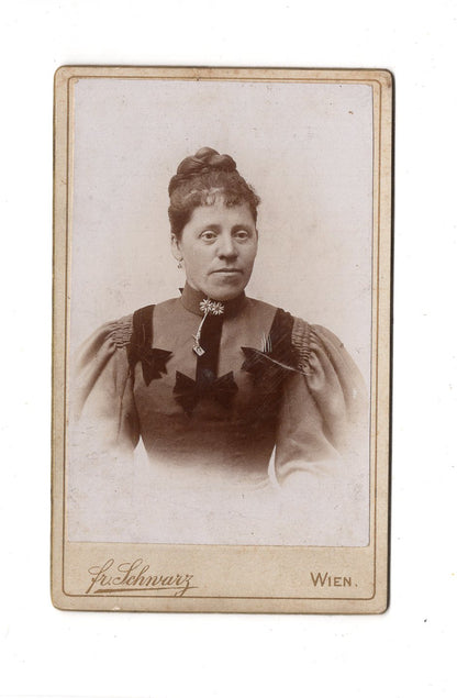 Fotografie Damenportrait - Wien um 1900 / CDV C1-05