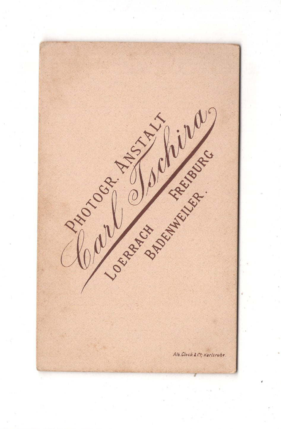 Fotografie Niedliches kleines Mädchen - Lörrach / Freiburg / Badenweiler 1890er / CDV M1-28