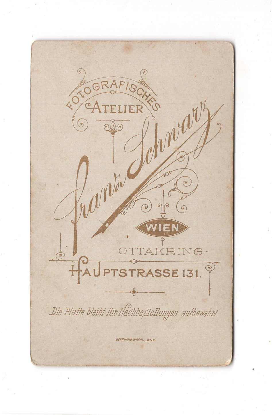 Fotografie Damenportrait - Wien um 1900 / CDV C1-05