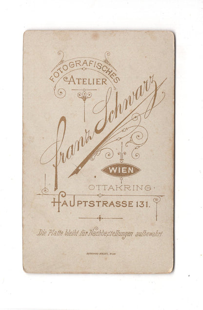 Fotografie Damenportrait - Wien um 1900 / CDV C1-05