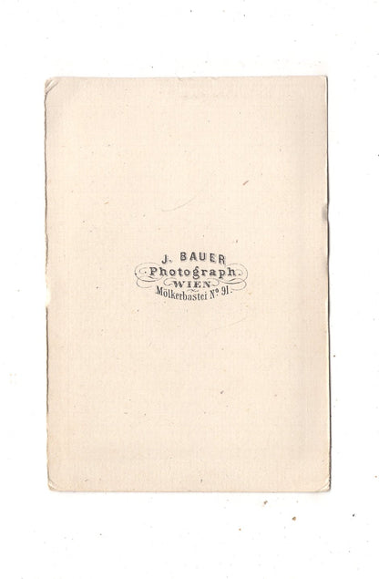 Fotografie Soldat mit Pelzmütze - Wien 1860er