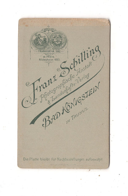 Fotografie Damenportrait - Königstein im Taunus 1890er / CDV N1-15