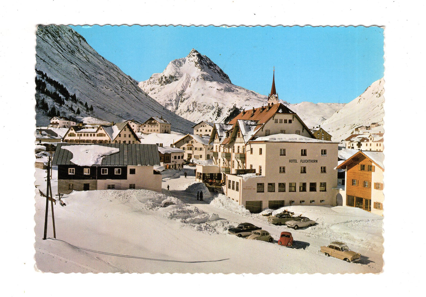 Ansichtskarte Galtür mit Hotel Fluchthorn / Tirol / Österreich / N1-66