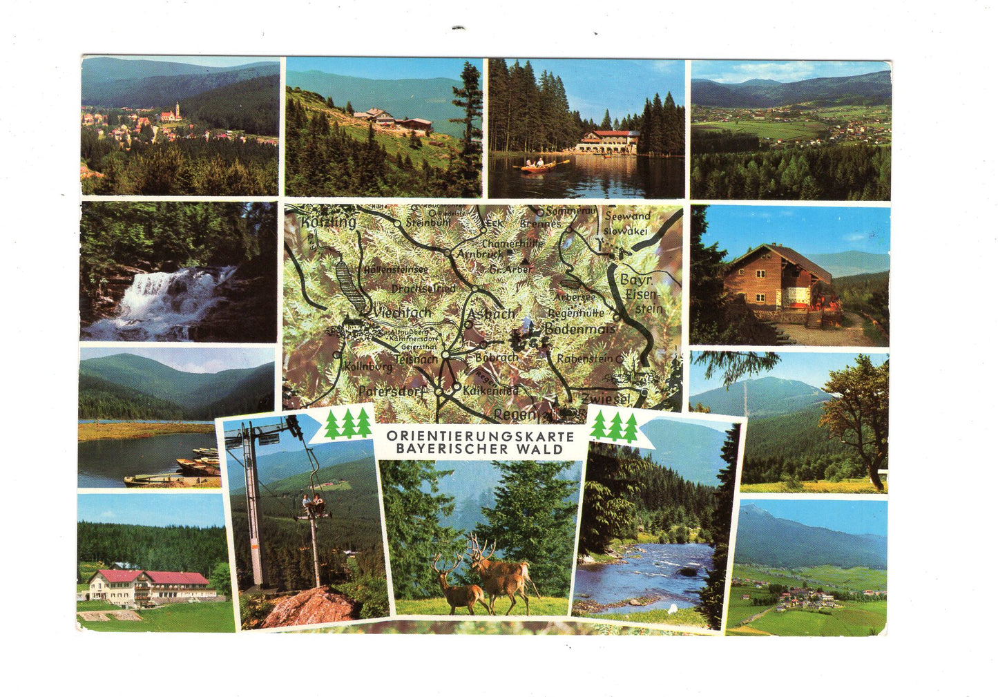 Ansichtskarte Orientierungskarte Bayerischer Wald / I1-53